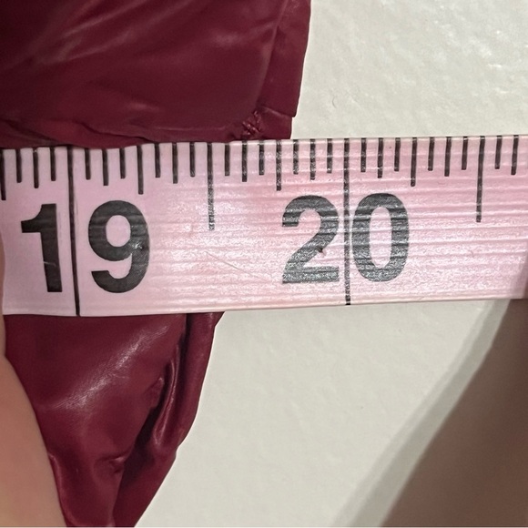 Calvin Klein Puffer Jacket Women's Sm Premium Down Packable Quilted Red Full Zip - Picture 11 of 14